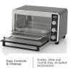 Crisp 'N Bake PRO 6-Slice Air Fryer Toaster Oven with Basket, Pan, Rack Tray, Stainless Steel