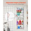 Over the Door Pantry Organizer, 6-Tier Pantry Organization and Storage, Heavy-Duty Steel Hanging Spice Rack, Adjustable Wall Seasoning Shelves
