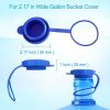 Universal Water Dispenser Replacement Caps - 3-Piece Set with Enhanced Seal for 3 & 5 Gallon 55mm Bottles