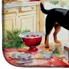Rottweiler Christmas Cookies Dish Drying Mat Absorbent Dish Drying Mat Pad for Kitchen Counter Dish Drainer Mat for Countertop, 14 x 21", Multicolor