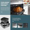 Springform Cake Pan Set of 3 (4, 7, 9 Inch) Square Leakproof Nonstick Cheesecake Pans with Removable Bottom Carbon Steel Bakeware