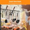 Outdoor BBQ Griddle Caddy Organizer, Multi-Size Storage Baskets & 10 Hanging Hooks, Wind Resistant Paper Towel Holder
