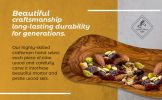 Mediterranean Olive Wood Multi-Purpose Bowl - Handcrafted Natural Wooden Serving Dish, Unique Long Wavy Decorative Tray for Snacks, Salsa, Charcuterie