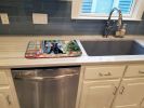 Kerry Blue Terrier Christmas Cookies Dish Drying Mat Absorbent Dish Drying Mat Pad for Kitchen Counter Dish Drainer Mat for Countertop, 14 x 21"