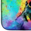 Hippie Animal Gorilla Dish Drying Mat Absorbent Dish Drying Mat Pad for Kitchen Counter Dish Drainer Mat for Countertop, 14 x 21", Multicolor