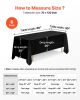 Black Tablecloths for Rectangle Tables, 6 Pack, 70 x 120 Inches, Reusable and Machine Washable Table Clothes