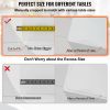 Plastic Table Cover, 46"x96"x0.08", Transparent PVC Table Protector, Rectangle Clear Desk Mat