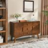 47.3" Mid Century Modern Sideboard Buffet Cabinet with Storage, Storage Cabinet with 2 Doors and 3 Drawers for Kitchen Dining Living Room