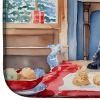 Kerry Blue Terrier Christmas Cookies Dish Drying Mat Absorbent Dish Drying Mat Pad for Kitchen Counter Dish Drainer Mat for Countertop, 14 x 21"