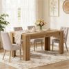 Dining table, rectangular dining table, kitchen dining table, home office desk or conference table