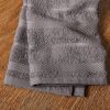 Kitchen Towel 4-Pack Set, Charcoal Grey/White, 16"x26"