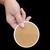 Freesias in Watercolor Large Sandstone Coasters Pack of 4 Absorbent Round Coasters Decor Gifts for Men or Women, 4 in, Multicolor