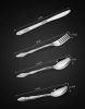 Product Name : Deluxe Premium Cutlery Flatware Set for the Home - Stainless steel cutlery service with 1 dinner fork, 1 dinner knife