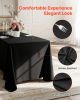 Black Tablecloths for Rectangle Tables, 6 Pack, 70 x 120 Inches, Reusable and Machine Washable Table Clothes