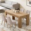 Dining table, rectangular dining table, kitchen dining table, home office desk or conference table