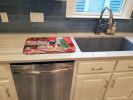 Pug Christmas Cookies Dish Drying Mat Absorbent Dish Drying Mat Pad for Kitchen Counter Dish Drainer Mat for Countertop, 14 x 21", Multicolor