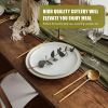 40-piece gold and silver cutlery set, 8-person stainless steel cutlery set, food-grade knives, forks and spoons.