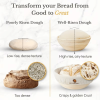 Bread proofing basket, sourdough baking supplies, round 9-inch sourdough starter kit, anti-counterfeiting baking basket