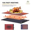 Electric Food Warmer Mat - Portable Silicone Heating Tray with Adjustable Temperature Control