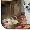 Old English Sheepdog Christmas Cookies Dish Drying Mat Absorbent Dish Drying Mat Pad for Kitchen Counter Dish Drainer Mat for Countertop, 14 x 21"