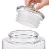 Beverage Dispenser, 2 Pack 1.5 Gallon Drink Dispensers for Parties, Glass Juice Dispenser with Metal Stand, Stainless Steel Spigot