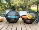 Fruit Basket With Lid - Decorative Fruit Bowl Metal Wire Basket Covered Fruit Bowl Strainer For Fruits Vegetables Fruit Display Stand Keeps Flies Out