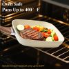 Nonstick Frying Pan Skillet Set, 3 Piece Square Grill Pans with Stay Cool Handle & PFOA Free, Compatible with All Stovetops(9.5" 10" 11")