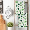 Green Clover Shamrock St. Patrick's Day Kitchen Towels Dish Towels, 18x26 Inch Farmhouse Holiday Spring Decoration Hand Towels Set of 2