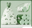 100Pcs Cute Bunny Drawstring Trash Bags, Thickened Disposable Garbage Bags, No-Touch Closure Carryout Rubbish Bags for Home, Kitchen, Office, Car Use