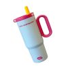 Premium 24 oz Insulated Tumbler with Handle and Straw, 18/8 Stainless Steel Travel Coffee Mug with Tea Infuser & Dust Cover