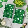 Green Clover Shamrock St. Patrick's Day Kitchen Towels Dish Towels, 18x26 Inch Farmhouse Holiday Spring Decoration Hand Towels Set of 2